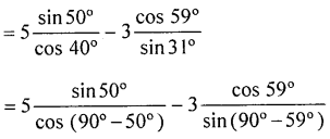 ML Aggarwal Class 9 Solutions for ICSE Maths Chapter 18 Trigonometric Ratios and Standard Angles Chapter Test img-21