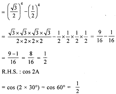 ML Aggarwal Class 9 Solutions for ICSE Maths Chapter 18 Trigonometric Ratios and Standard Angles Chapter Test img-4