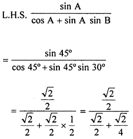 ML Aggarwal Class 9 Solutions for ICSE Maths Chapter 18 Trigonometric Ratios and Standard Angles Chapter Test img-6