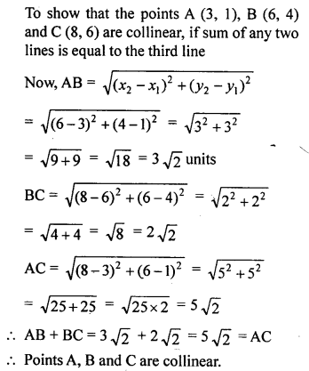 ML Aggarwal Class 9 Solutions for ICSE Maths Chapter 19 Coordinate Geometry 19.4 Q14.1