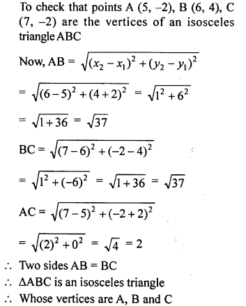 ML Aggarwal Class 9 Solutions for ICSE Maths Chapter 19 Coordinate Geometry 19.4 Q15.1
