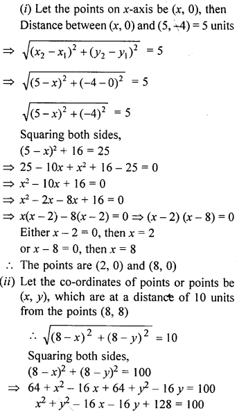 ML Aggarwal Class 9 Solutions for ICSE Maths Chapter 19 Coordinate Geometry 19.4 Q4.1