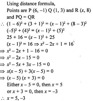 ML Aggarwal Class 9 Solutions for ICSE Maths Chapter 19 Coordinate Geometry 19.4 Q6.1