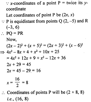 ML Aggarwal Class 9 Solutions for ICSE Maths Chapter 19 Coordinate Geometry 19.4 Q9.1