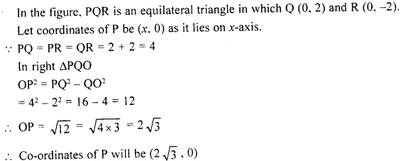 ML Aggarwal Class 9 Solutions for ICSE Maths Chapter 19 Coordinate Geometry Q17.2