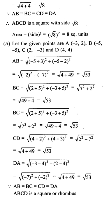 ML Aggarwal Class 9 Solutions for ICSE Maths Chapter 19 Coordinate Geometry ch Q14.2
