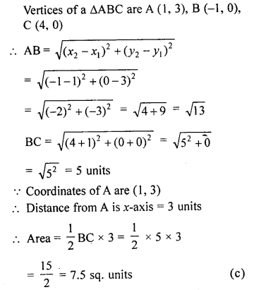 ML Aggarwal Class 9 Solutions for ICSE Maths Chapter 19 Coordinate Geometry mul Q22.2