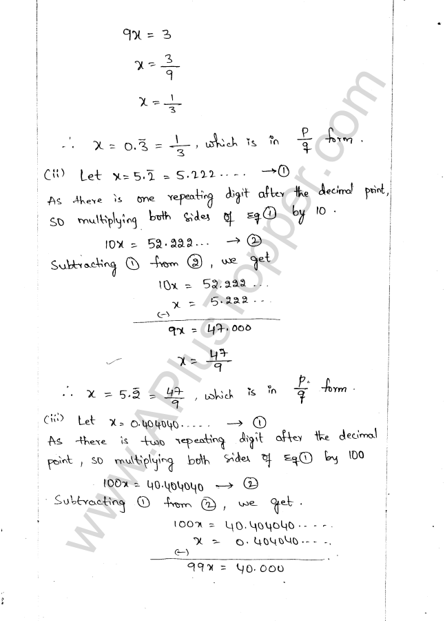 ML Aggarwal ICSE Solutions for Class 9 Maths Ch 1 Rational and Irrational Numbers img-31