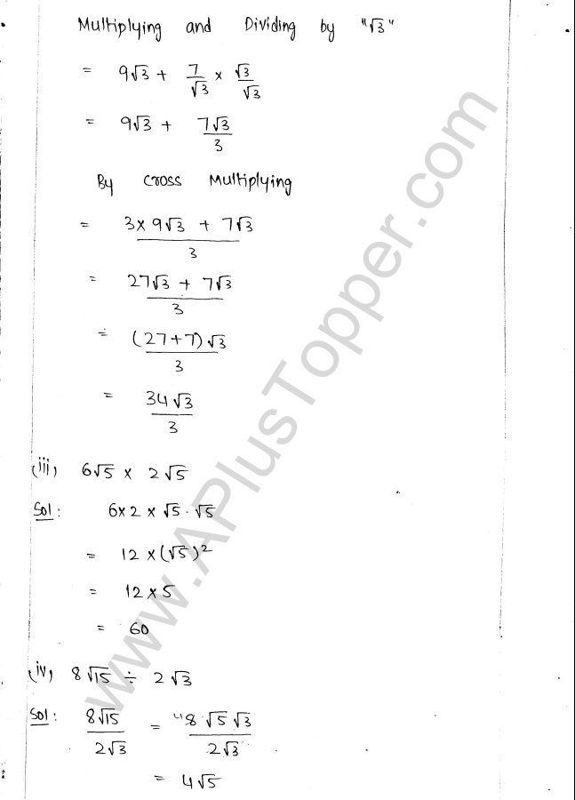 ML Aggarwal ICSE Solutions for Class 9 Maths Ch 1 Rational and Irrational Numbers img-43
