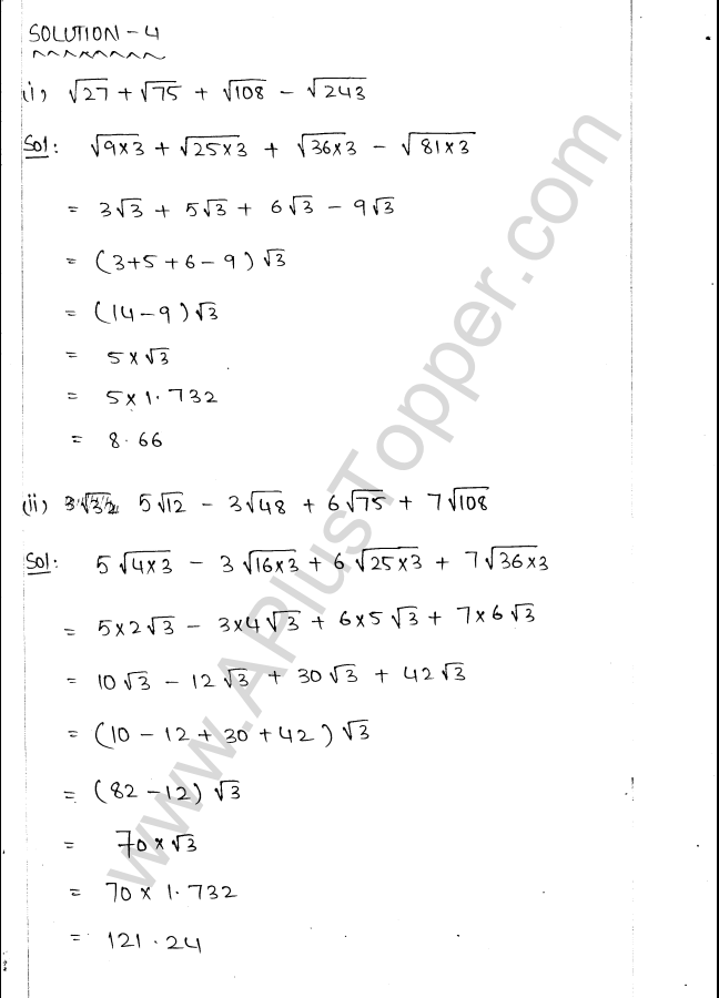ML Aggarwal ICSE Solutions for Class 9 Maths Ch 1 Rational and Irrational Numbers img-49