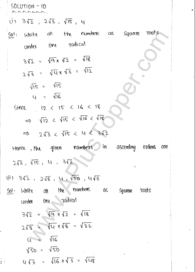 ML Aggarwal ICSE Solutions for Class 9 Maths Ch 1 Rational and Irrational Numbers img-60