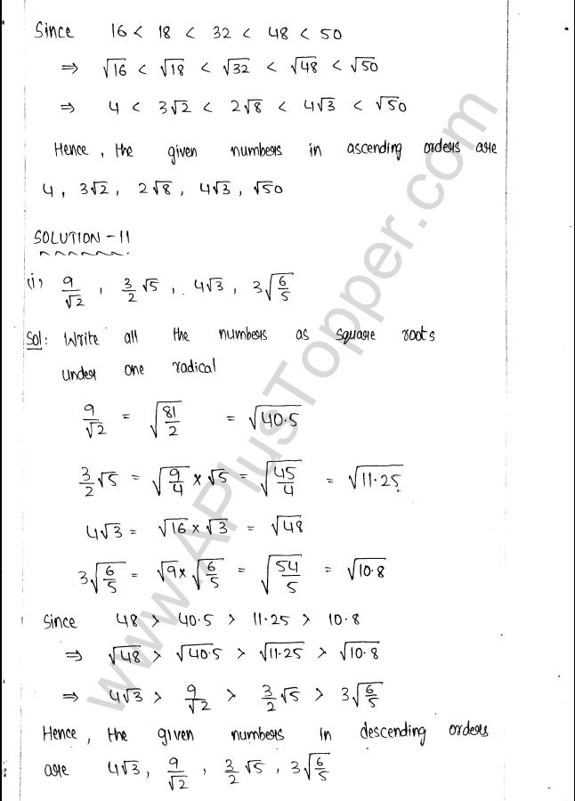 ML Aggarwal ICSE Solutions for Class 9 Maths Ch 1 Rational and Irrational Numbers img-61