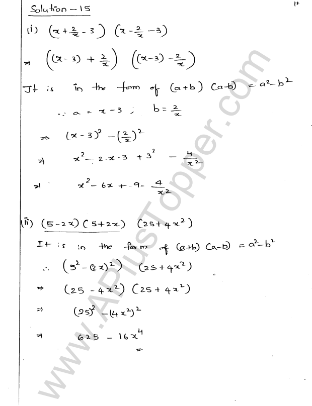 ML Aggarwal ICSE Solutions for Class 9 Maths Ch 3 Expansions img-12