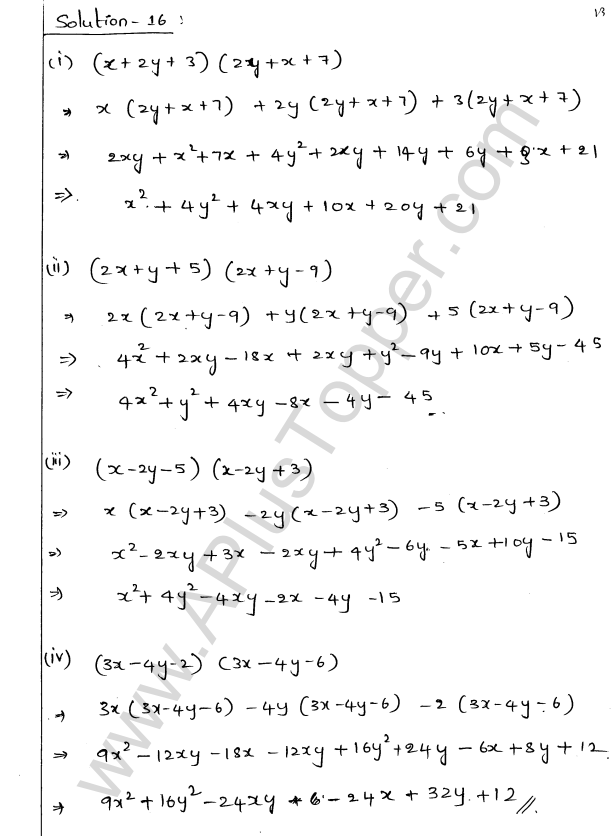 ML Aggarwal ICSE Solutions for Class 9 Maths Ch 3 Expansions img-13
