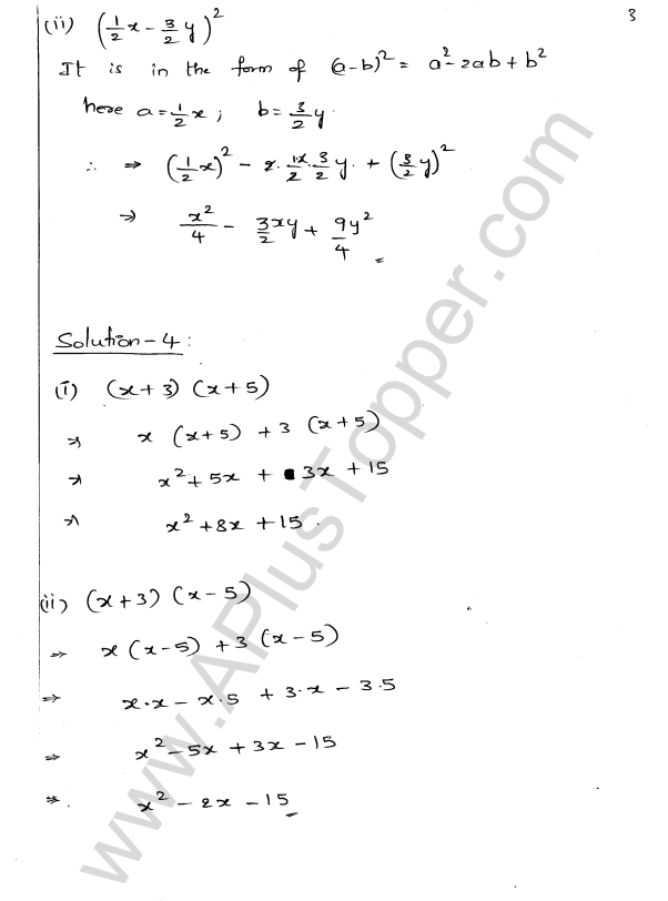 ML Aggarwal ICSE Solutions for Class 9 Maths Ch 3 Expansions img-3
