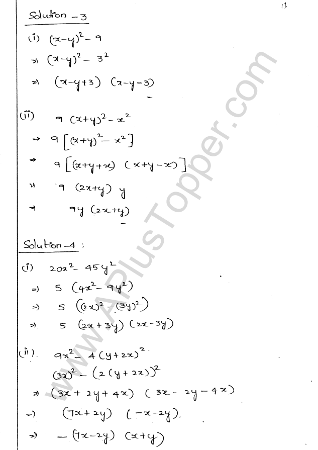 ML Aggarwal ICSE Solutions for Class 9 Maths Chapter 4 Factorisation img-13