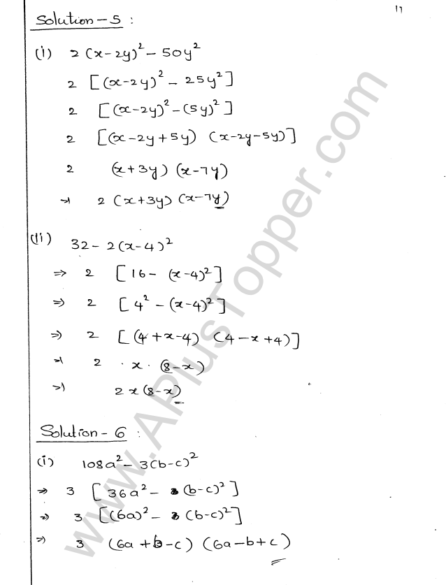 ML Aggarwal ICSE Solutions for Class 9 Maths Chapter 4 Factorisation img-14