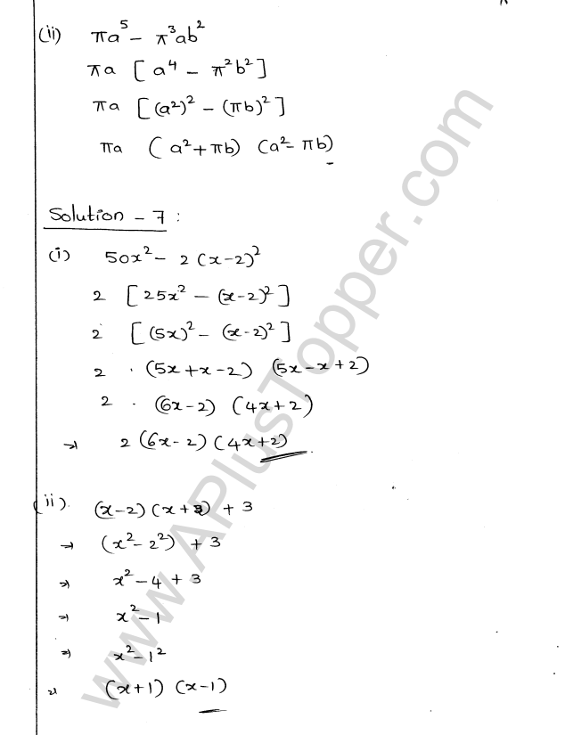ML Aggarwal ICSE Solutions for Class 9 Maths Chapter 4 Factorisation img-15