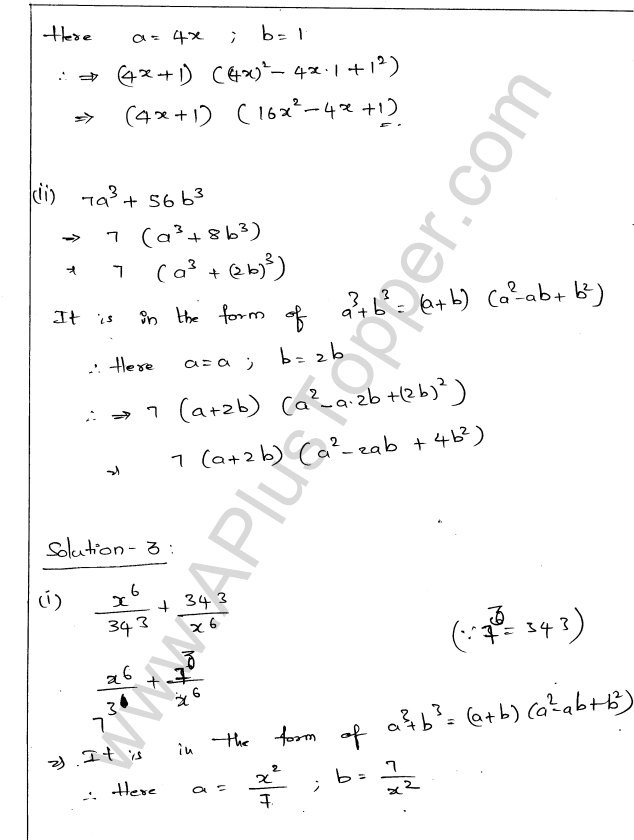 ML Aggarwal ICSE Solutions for Class 9 Maths Chapter 4 Factorisation img-36