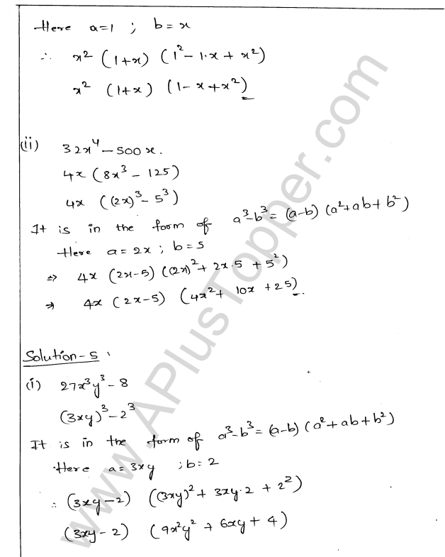 ML Aggarwal ICSE Solutions for Class 9 Maths Chapter 4 Factorisation img-38