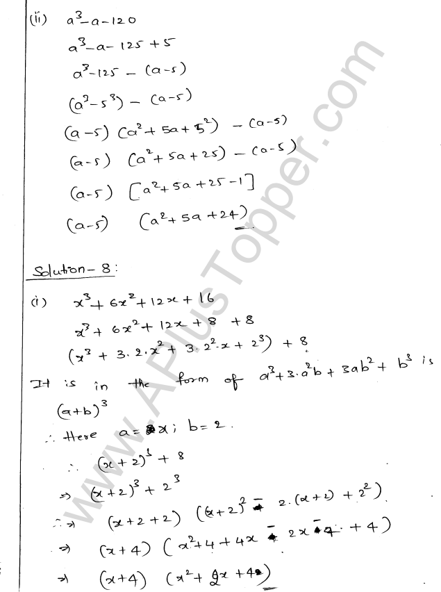 ML Aggarwal ICSE Solutions for Class 9 Maths Chapter 4 Factorisation img-41