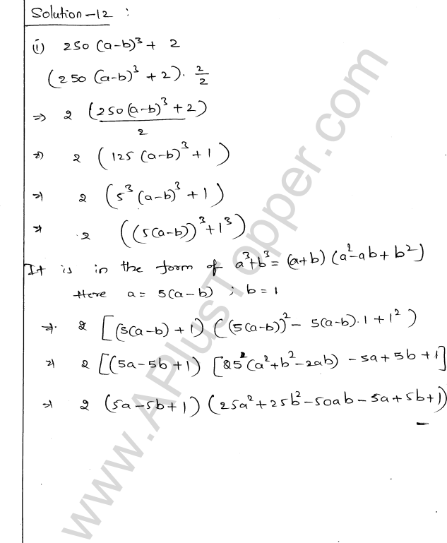 ML Aggarwal ICSE Solutions for Class 9 Maths Chapter 4 Factorisation img-46