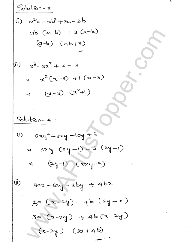 ML Aggarwal ICSE Solutions for Class 9 Maths Chapter 4 Factorisation img-6