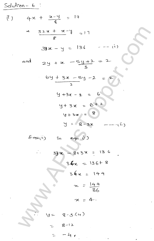 ML Aggarwal ICSE Solutions for Class 9 Maths Chapter 5 Simultaneous Linear Equations img-23