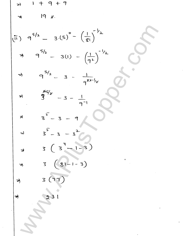 ML Aggarwal ICSE Solutions for Class 9 Maths Chapter 8 Indices Q1.12