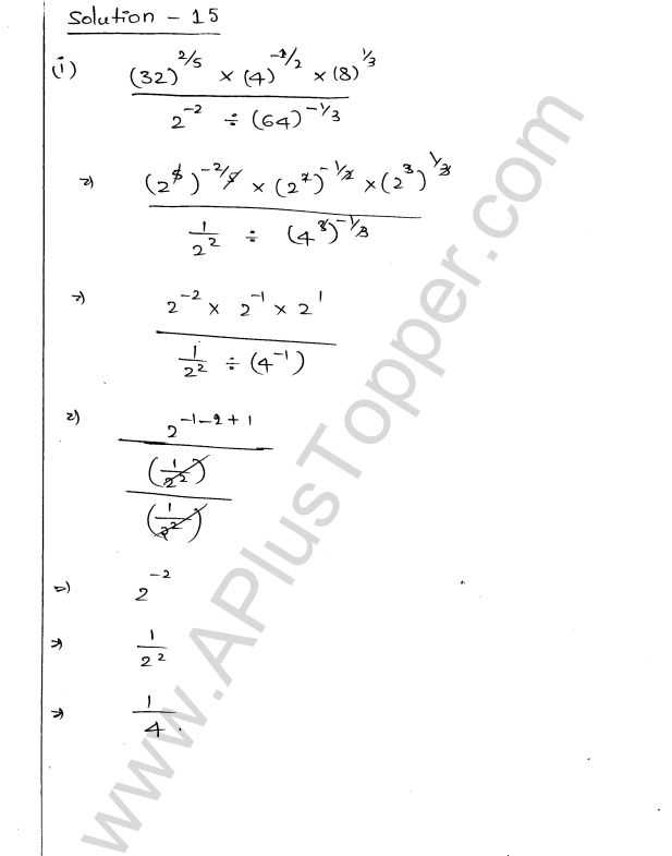 ML Aggarwal ICSE Solutions for Class 9 Maths Chapter 8 Indices Q1.18
