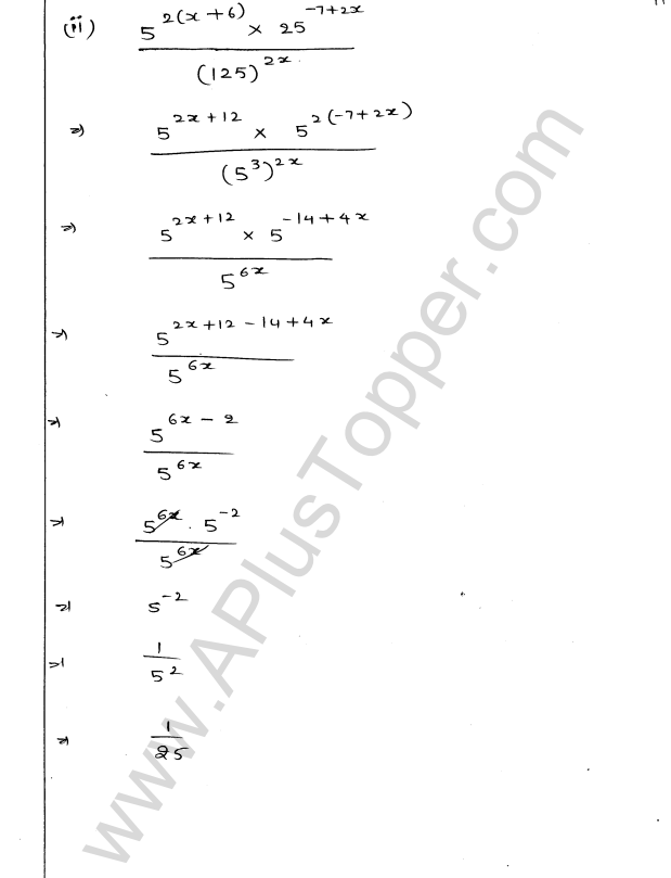 ML Aggarwal ICSE Solutions for Class 9 Maths Chapter 8 Indices Q1.19