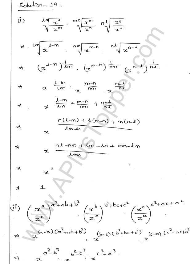 ML Aggarwal ICSE Solutions for Class 9 Maths Chapter 8 Indices Q1.24