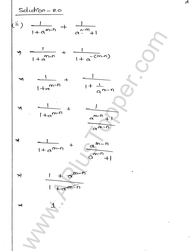 ML Aggarwal ICSE Solutions for Class 9 Maths Chapter 8 Indices Q1.28