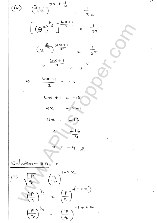 ML Aggarwal ICSE Solutions for Class 9 Maths Chapter 8 Indices Q1.39