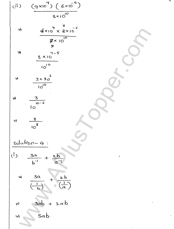 ML Aggarwal ICSE Solutions for Class 9 Maths Chapter 8 Indices Q1.4