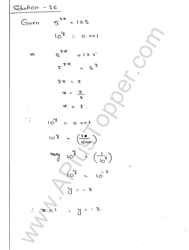 ML Aggarwal ICSE Solutions for Class 9 Maths Chapter 8 Indices Q1.41