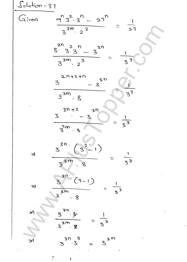 ML Aggarwal ICSE Solutions for Class 9 Maths Chapter 8 Indices Q1.42