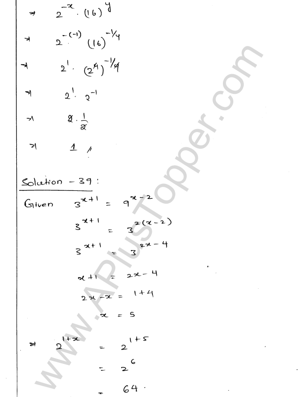 ML Aggarwal ICSE Solutions for Class 9 Maths Chapter 8 Indices Q1.44