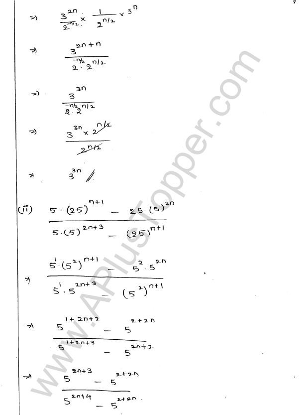 ML Aggarwal ICSE Solutions for Class 9 Maths Chapter 8 Indices Q1.8