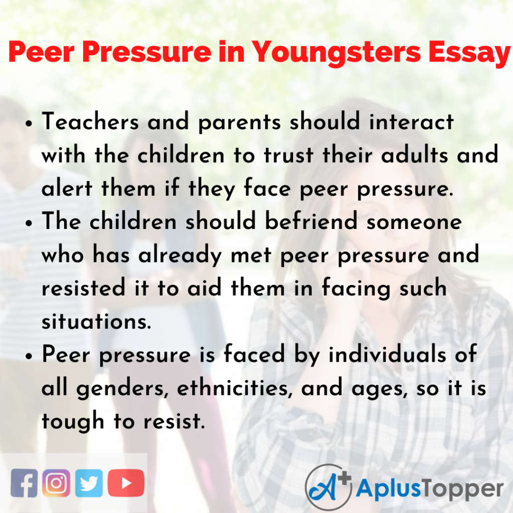 essay on advantages of peer pressure