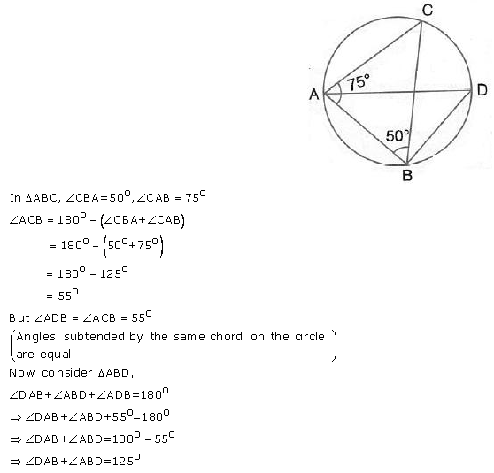 Selina Concise Mathematics Class 10 ICSE Solutions Circles - 25