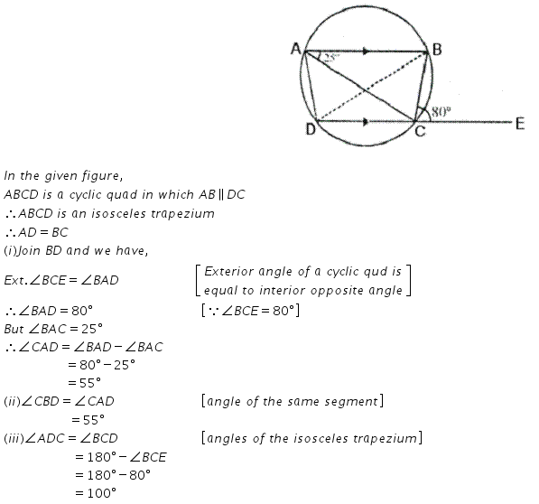Selina Concise Mathematics Class 10 ICSE Solutions Circles - 265