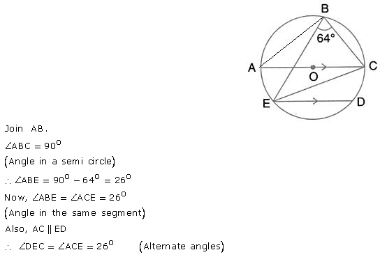 Selina Concise Mathematics Class 10 ICSE Solutions Circles - 95