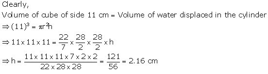 Selina Concise Mathematics Class 10 ICSE Solutions Cylinder, Cone and Sphere image - 19Selina Concise Mathematics Class 10 ICSE Solutions Cylinder, Cone and Sphere image - 19