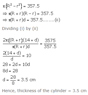 Selina Concise Mathematics Class 10 ICSE Solutions Cylinder, Cone and Sphere image - 30