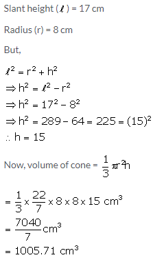 Selina Concise Mathematics Class 10 ICSE Solutions Cylinder, Cone and Sphere image - 35