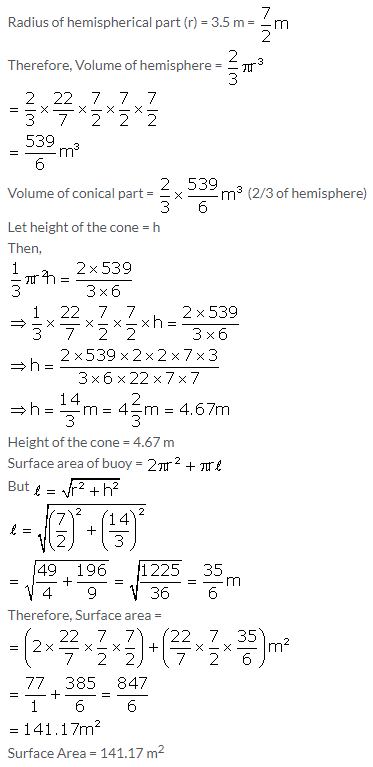 Selina Concise Mathematics Class 10 ICSE Solutions Cylinder, Cone and Sphere image - 82