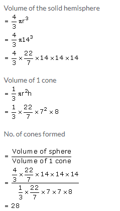 Selina Concise Mathematics Class 10 ICSE Solutions Cylinder, Cone and Sphere image - 91
