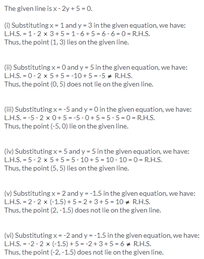 Selina Concise Mathematics Class 10 ICSE Solutions Equation of a Line - 1