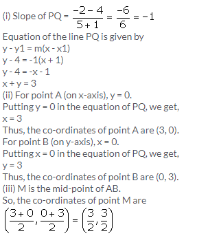 Selina Concise Mathematics Class 10 ICSE Solutions Equation of a Line - 105